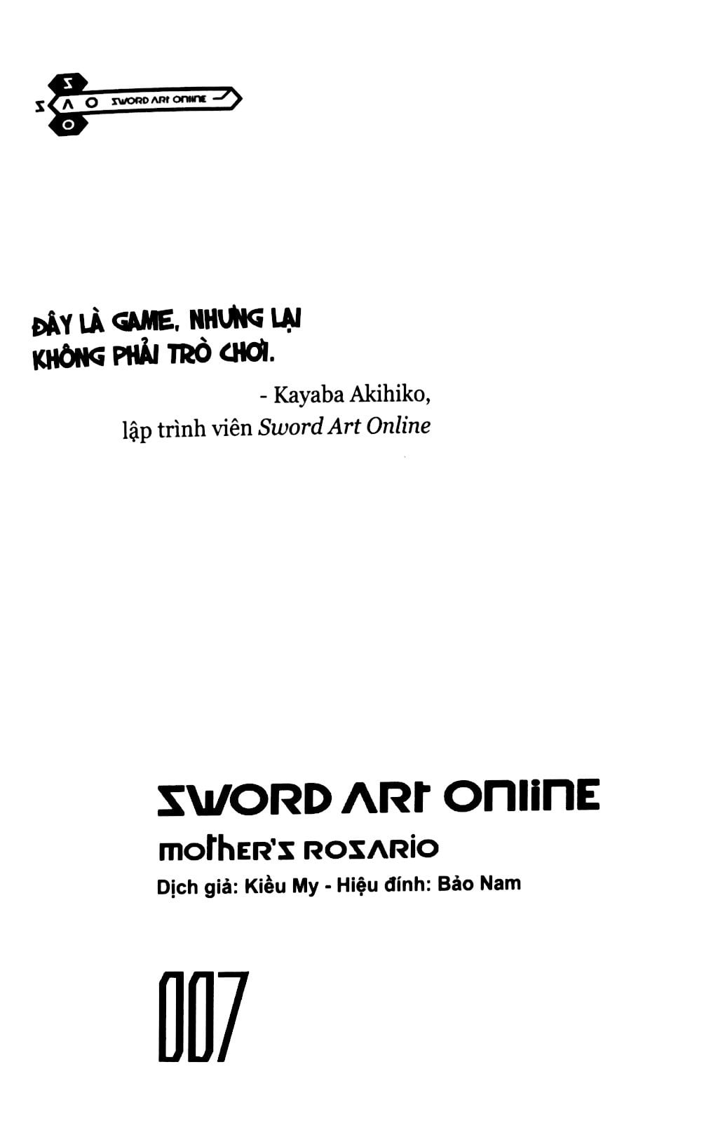 bộ sword art online 007 - motherℹs rosario - Ảnh 10