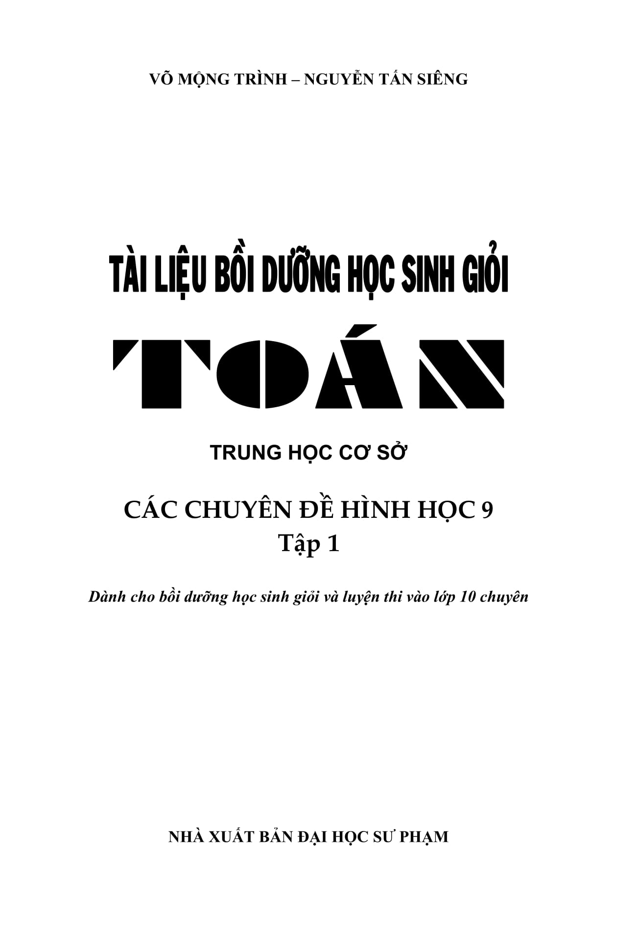bộ tài liệu bồi dưỡng học sinh giỏi toán thcs các chuyên đề hình học 9 - tập 1 - Ảnh 3