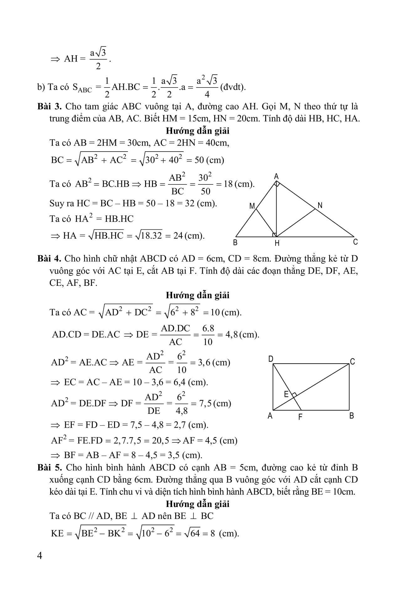 bộ tài liệu bồi dưỡng học sinh giỏi toán thcs các chuyên đề hình học 9 - tập 1 - Ảnh 7