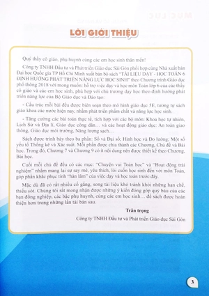 bộ tài liệu dạy - học toán 6 - tập 1 (định hướng phát triển năng lực học sinh) - Ảnh 3