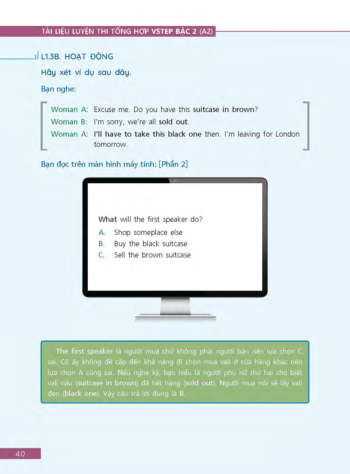 bộ tài liệu luyện thi tổng hợp vstep bậc 2 (a2) - Ảnh 23