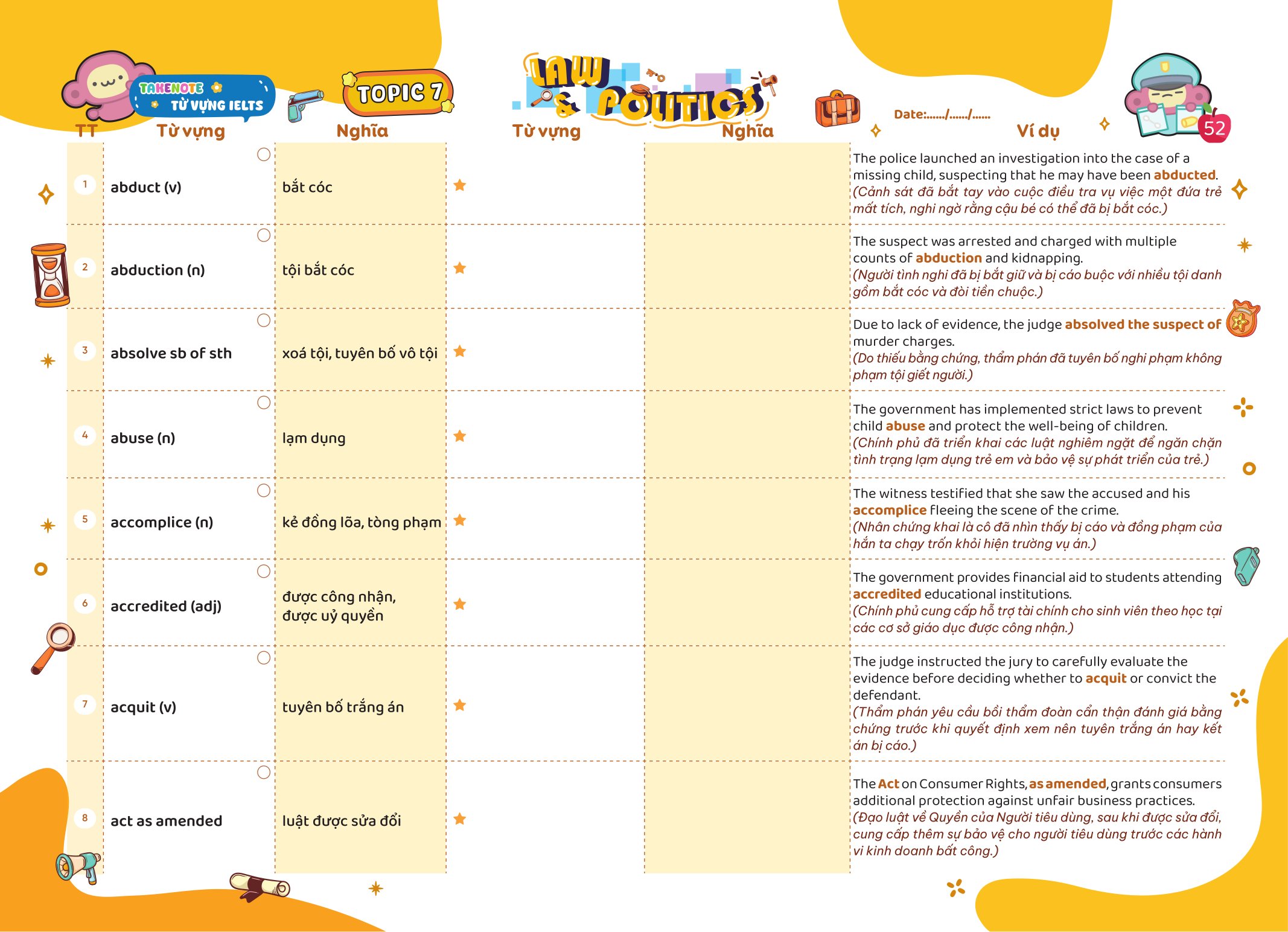 Bộ
						
										
										Take Note - Từ Vựng IELTS - Cung Cấp 1500 Từ Vựng Band 7.5 Theo Chủ Đề - Ảnh 14