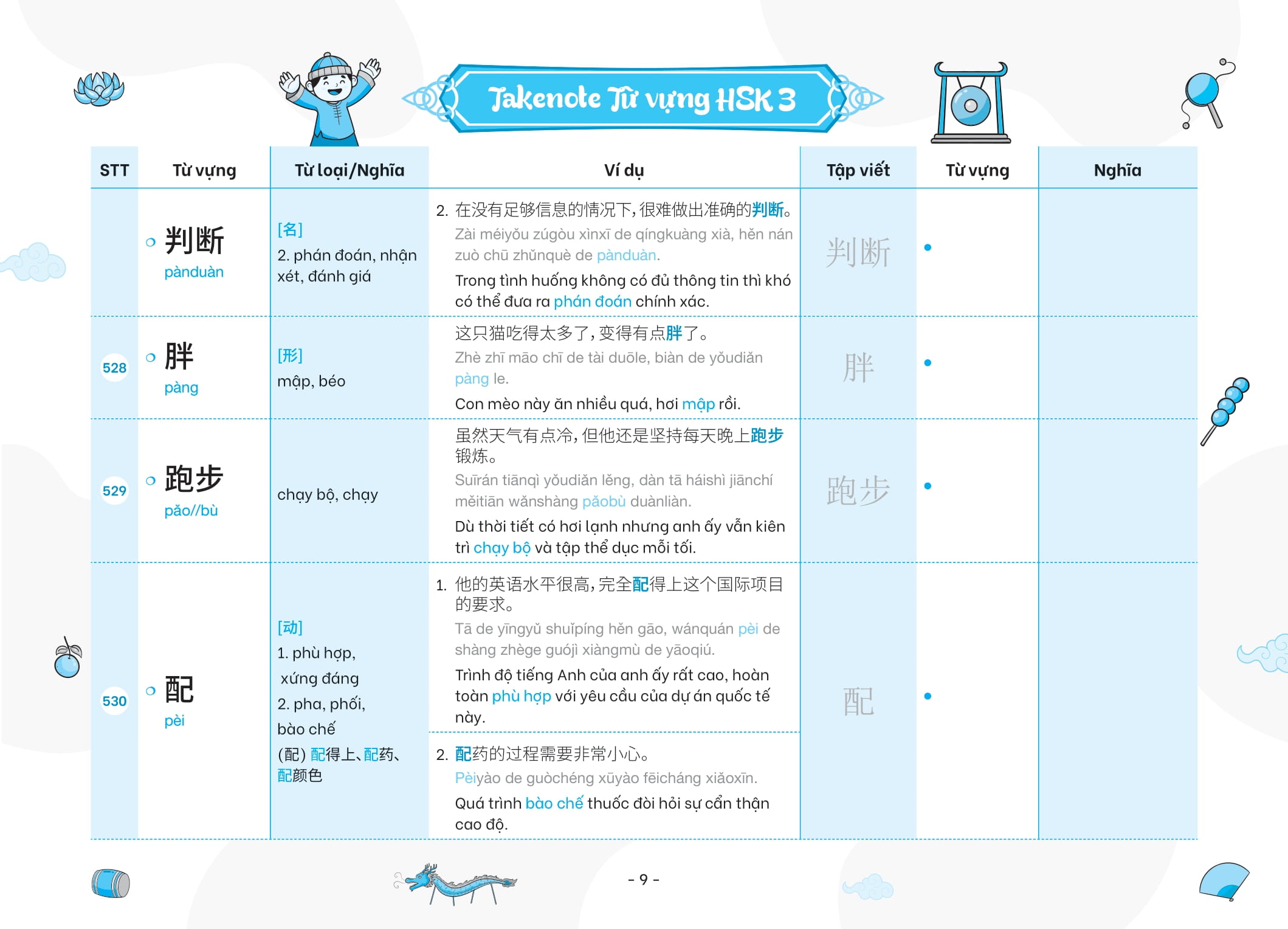 Bộ Takenote - Từ Vựng HSK Tiếng Trung - HSK3 Cung Cấp 900 Từ Vựng - Tập 2 - Ảnh 16