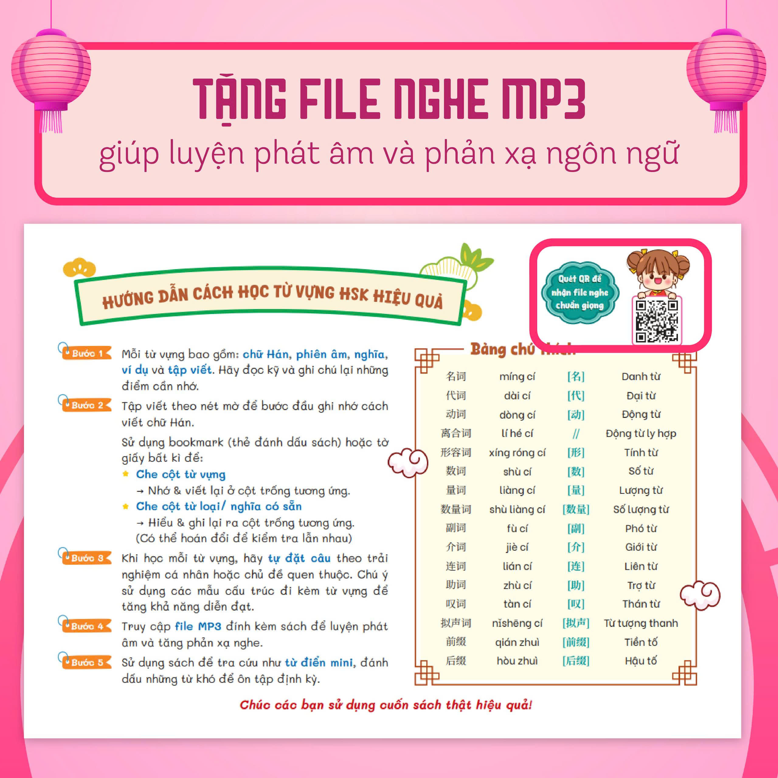 Bộ Takenote - Từ Vựng HSK Tiếng Trung - HSK3 Cung Cấp 900 Từ Vựng - Tập 2 - Ảnh 7