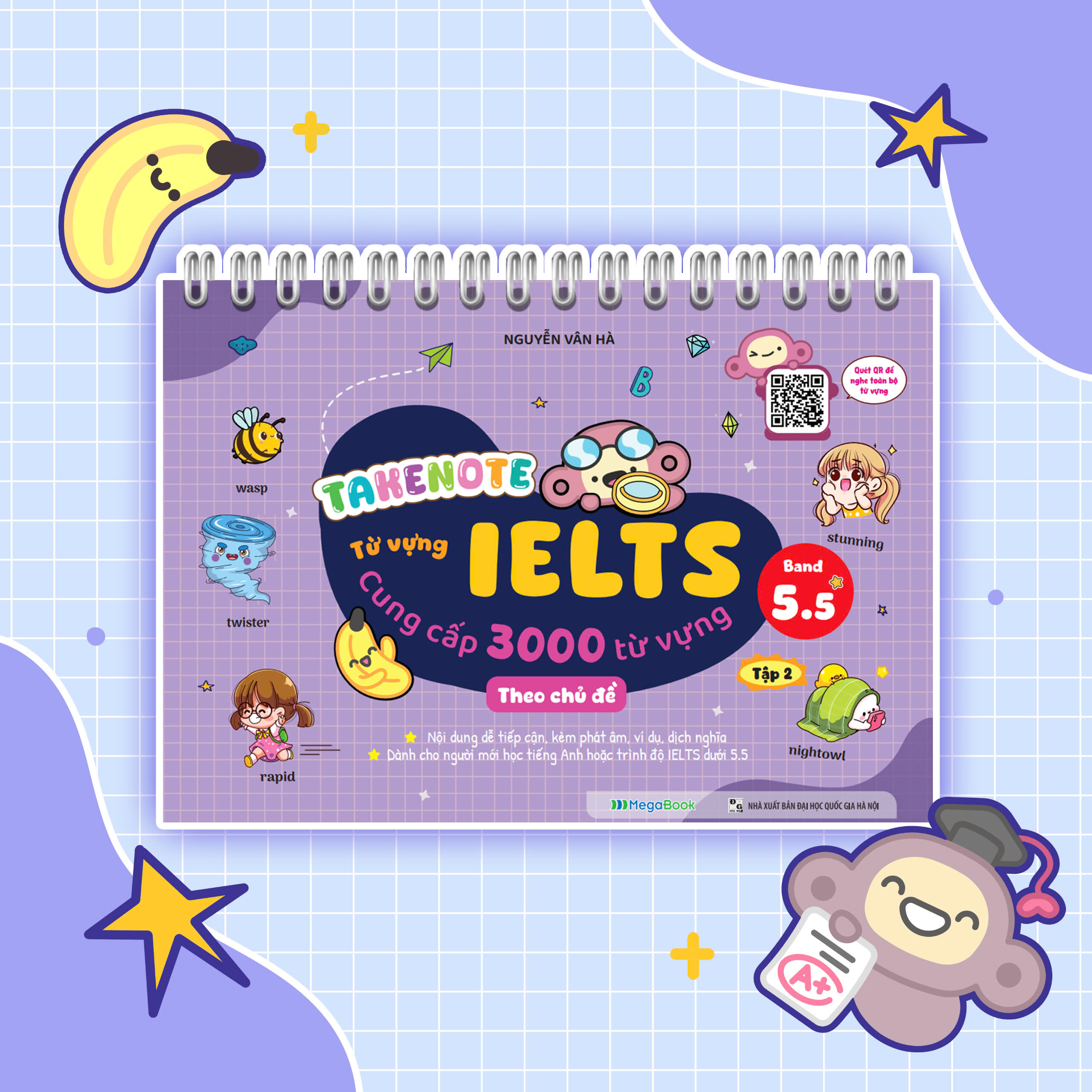 Bộ Takenote - Từ Vựng IELTS - Cung Cấp 3000 Từ Vựng Theo Chủ Đề - Band 5.5 - Tập 2 - Ảnh 2