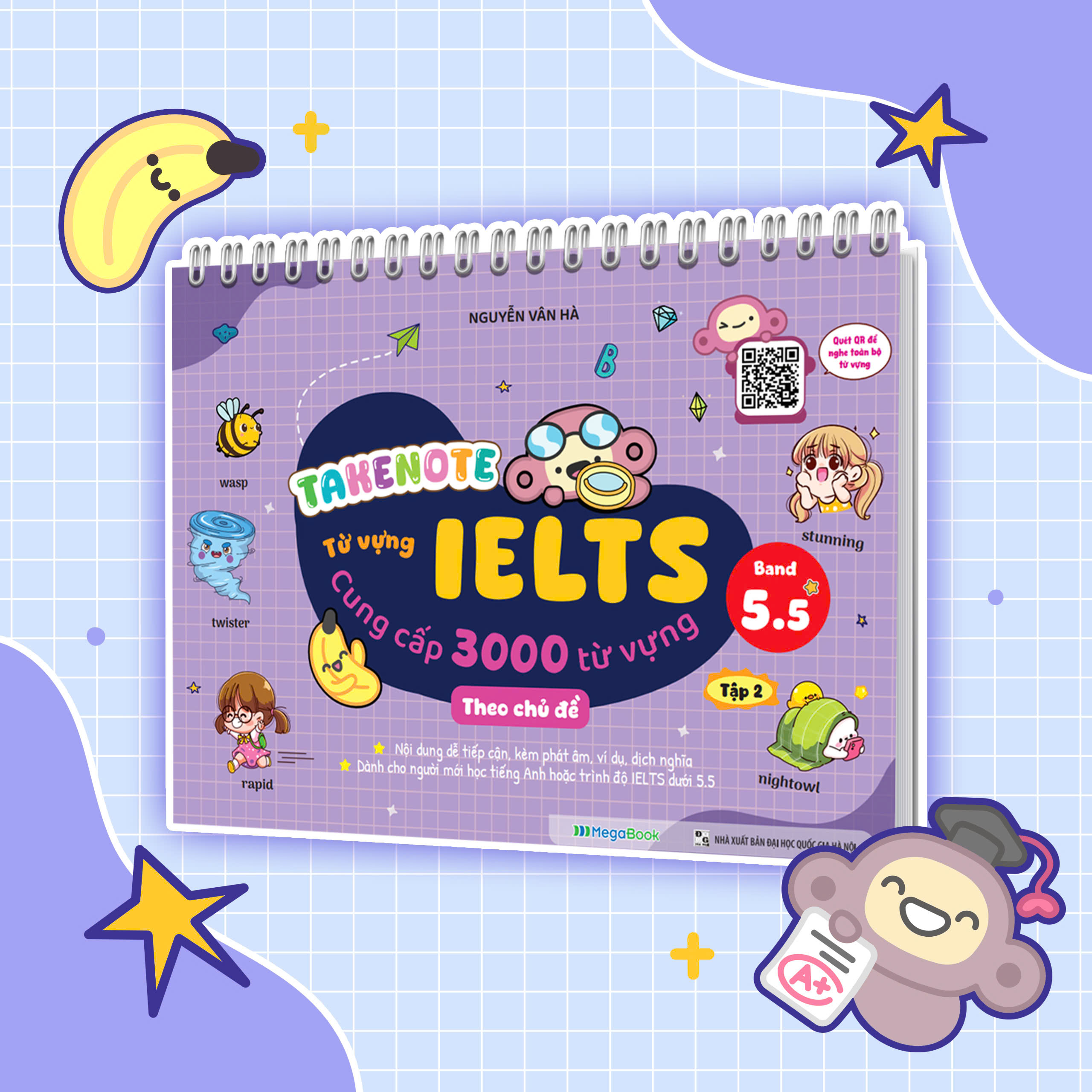 Bộ Takenote - Từ Vựng IELTS - Cung Cấp 3000 Từ Vựng Theo Chủ Đề - Band 5.5 - Tập 2 - Ảnh 3