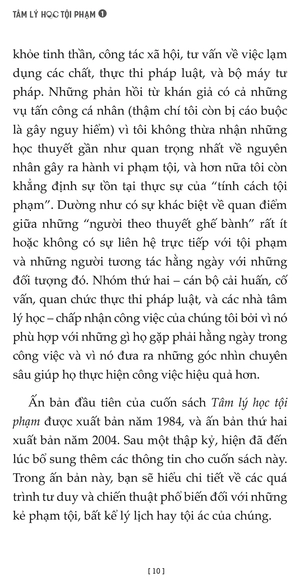bộ tâm lý học tội phạm - tập 1 - Ảnh 7