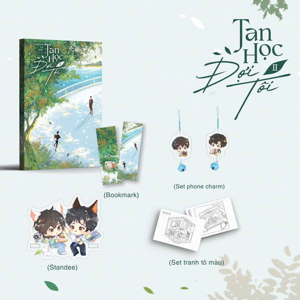 Bộ Tan Học Đợi Tôi - Tập 2 - Bản Đặc Biệt - Tặng Kèm Bookmark + Set 2 Tranh Lineart Tô Màu + Set Phone Charm + Standee