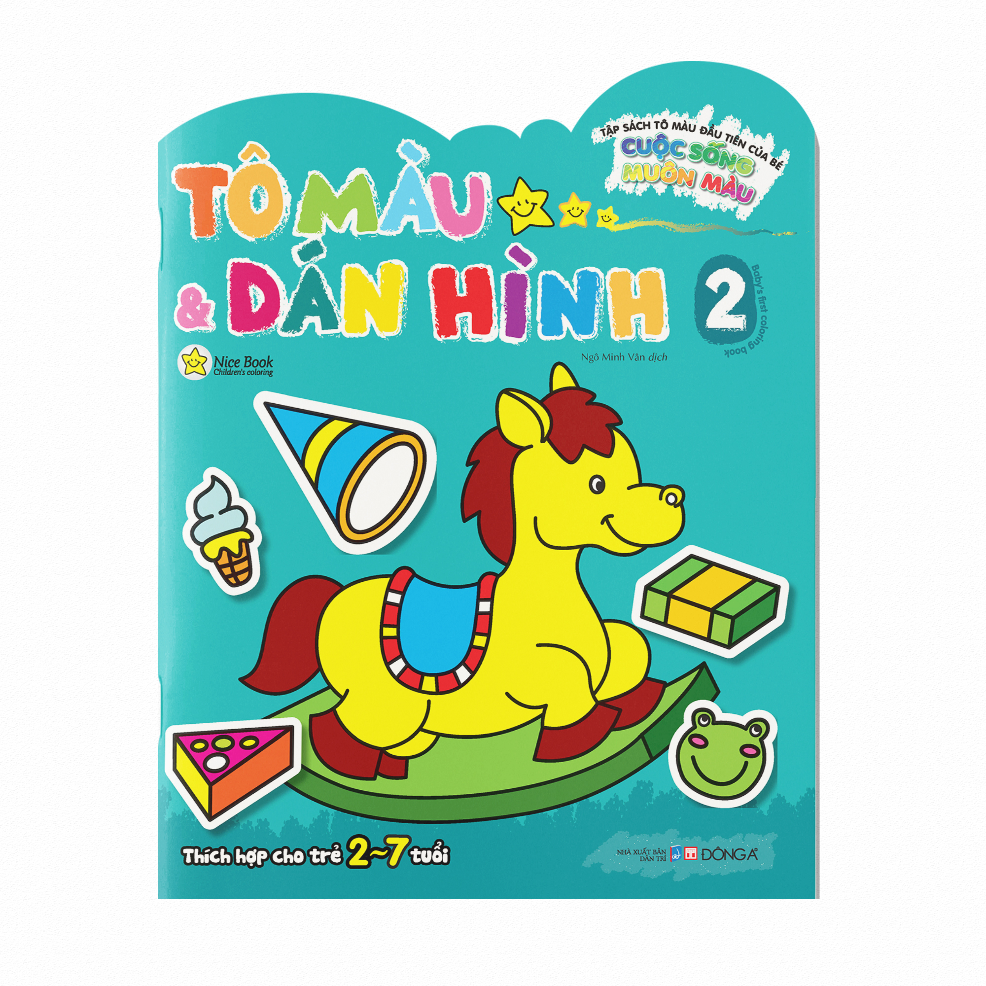 Bộ Tập Sách Tô Màu Đầu Tiên Của Bé - Cuộc Sống Muôn Màu - Tô Màu Và Dán Hình - Tập 2 - Ảnh 2