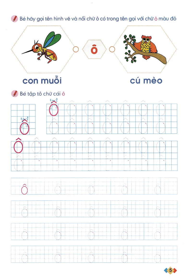 Bộ Tập Tô Và Làm Quen Với Chữ Cái - Dành Cho Trẻ Từ 5-6 Tuổi - Tập 1 (Tái Bản 2024) - Ảnh 5