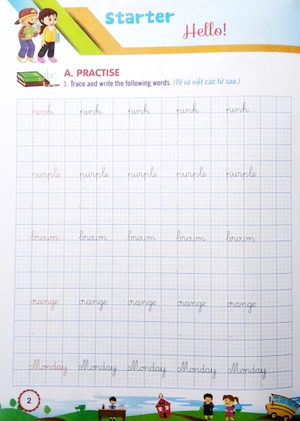 bộ tập viết tiếng anh 2 (biên soạn theo bộ sách family and friends 2) - Ảnh 4