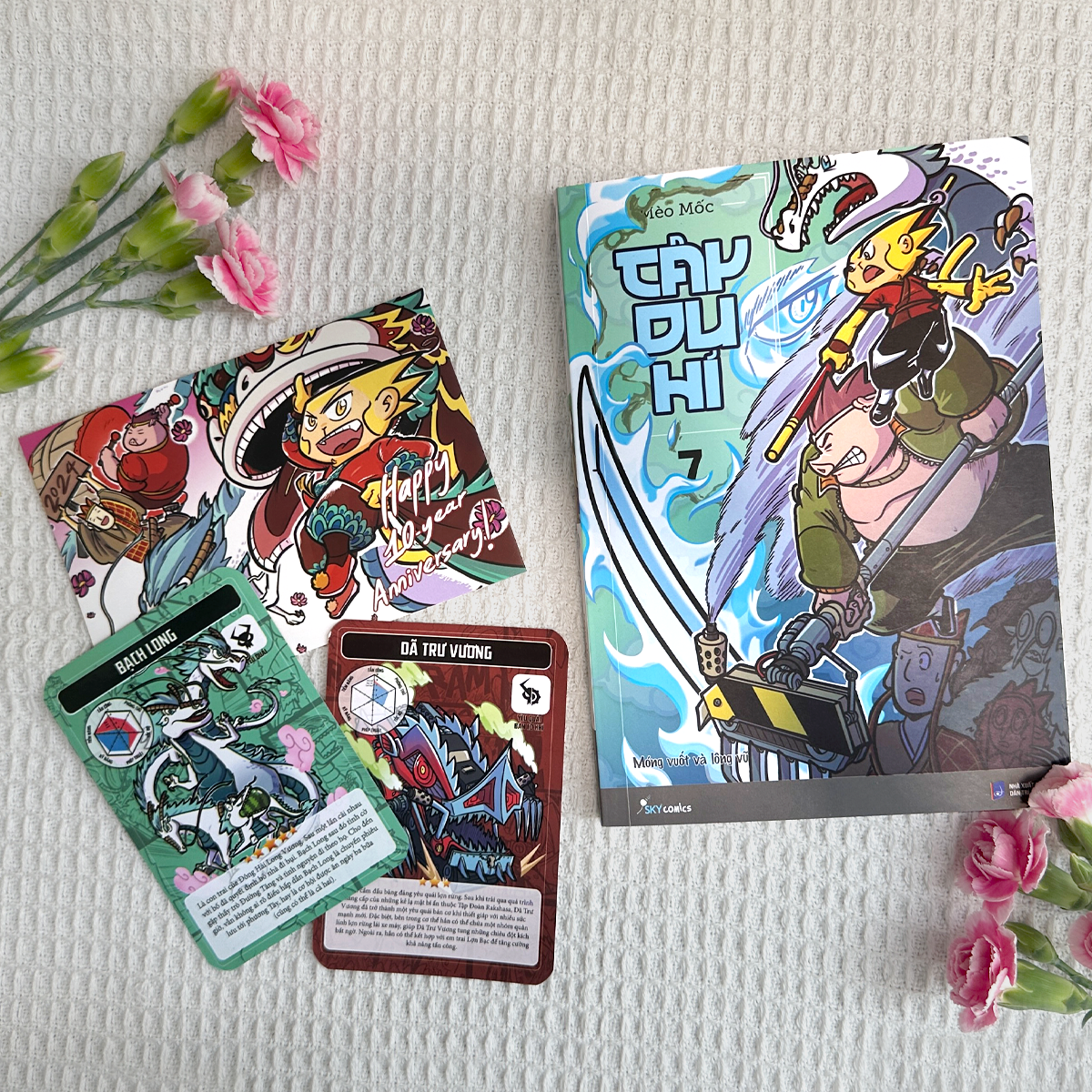 bộ tây du hí - tập 7 - móng vuốt và lông vũ - tặng kèm 2 thẻ nhân vật + 1 postcard kỷ niệm 10 năm tây du hí - Ảnh 4