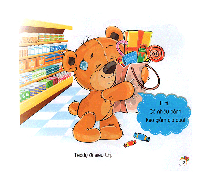 bộ teddy thích ăn kẹo - gấu bông teddy - tập 3 - Ảnh 3