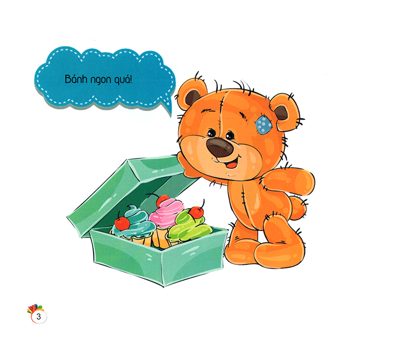 bộ teddy thích ăn kẹo - gấu bông teddy - tập 3 - Ảnh 4