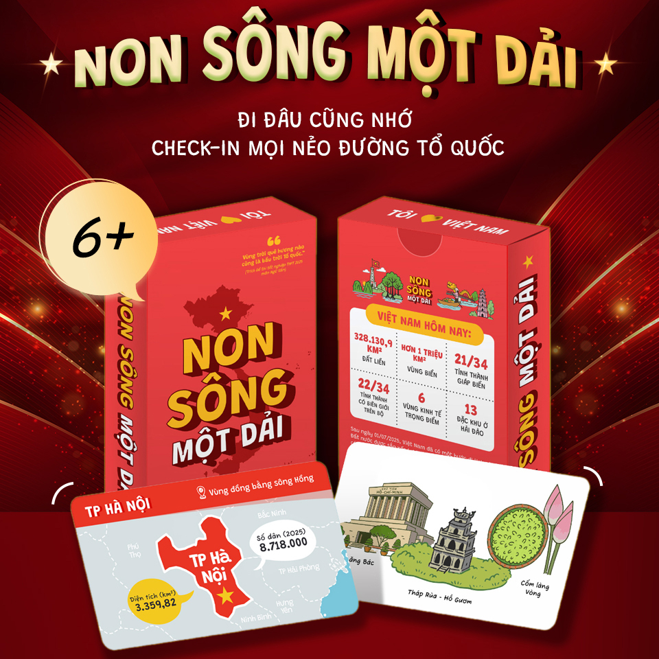 Bộ Thẻ Flashcard Non Sông Một Dải - Ảnh 2