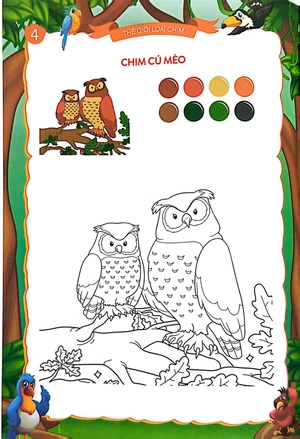 bộ thế giới loài chim - tớ muốn làm họa sĩ - Ảnh 5