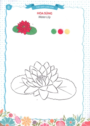 bộ thế giới loài hoa - sắc màu của bé 6 - Ảnh 10