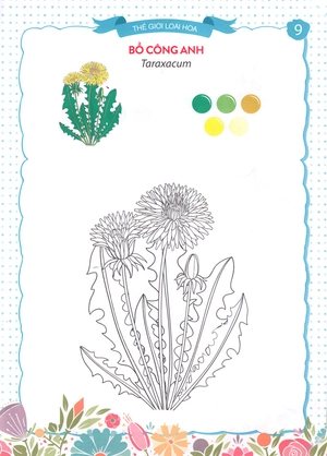 bộ thế giới loài hoa - sắc màu của bé 6 - Ảnh 11