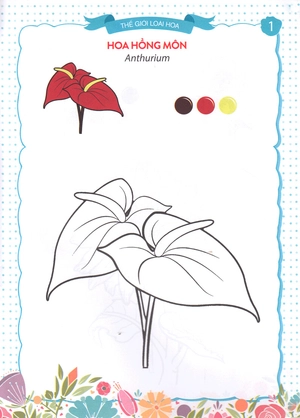 bộ thế giới loài hoa - sắc màu của bé 6 - Ảnh 3