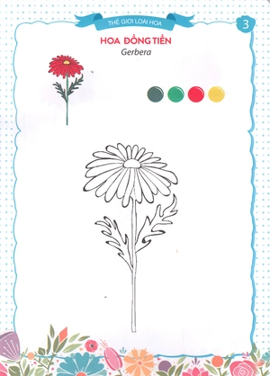 bộ thế giới loài hoa - sắc màu của bé 6 - Ảnh 5