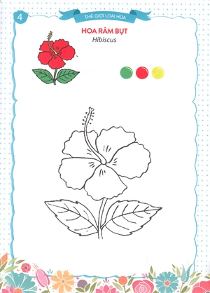 bộ thế giới loài hoa - sắc màu của bé 6 - Ảnh 6