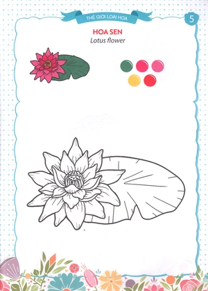 bộ thế giới loài hoa - sắc màu của bé 6 - Ảnh 7
