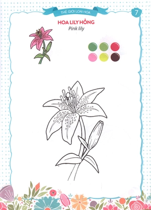 bộ thế giới loài hoa - sắc màu của bé 6 - Ảnh 9