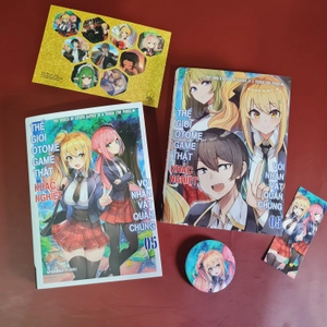 bộ thế giới otome game thật khắc nghiệt với nhân vật quần chúng - tập 5 - bản đặc biệt - tặng kèm bìa độc quyền + sticker + bookmark + huy hiệu - Ảnh 4