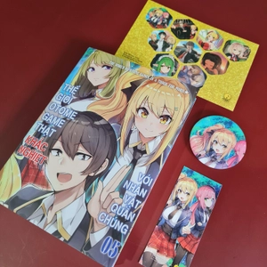 bộ thế giới otome game thật khắc nghiệt với nhân vật quần chúng - tập 5 - bản đặc biệt - tặng kèm bìa độc quyền + sticker + bookmark + huy hiệu - Ảnh 5