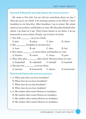 bộ the langmaster - bài tập trắc nghiệm tiếng anh lớp 4 - tập 2 (tái bản 2020) - Ảnh 10