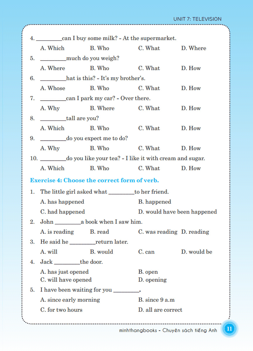 bộ the langmaster - bài tập trắc nghiệm tiếng anh lớp 6 tập 2 - có đáp án (tái bản 2020) - Ảnh 11