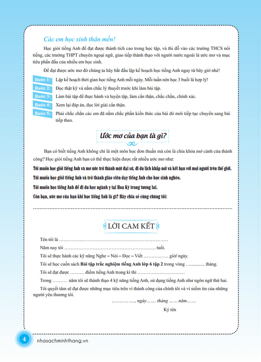 bộ the langmaster - bài tập trắc nghiệm tiếng anh lớp 6 tập 2 - có đáp án (tái bản 2020) - Ảnh 4