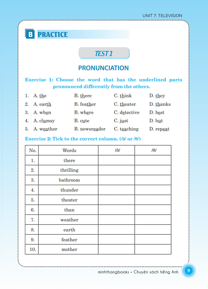 bộ the langmaster - bài tập trắc nghiệm tiếng anh lớp 6 tập 2 - có đáp án (tái bản 2020) - Ảnh 9