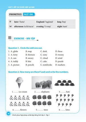 bộ the langmaster - chinh phục ngữ pháp và bài tập tiếng anh lớp 4 - tập 1 (tái bản) - Ảnh 8