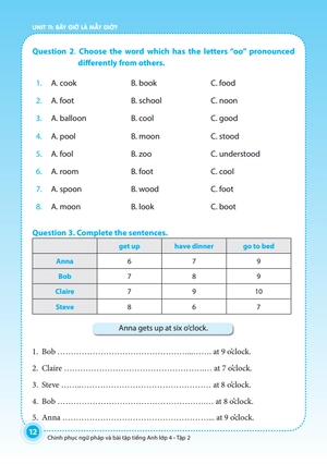 bộ the langmaster - chinh phục ngữ pháp và bài tập tiếng anh lớp 4 - tập 2 (tái bản 2021) - Ảnh 11