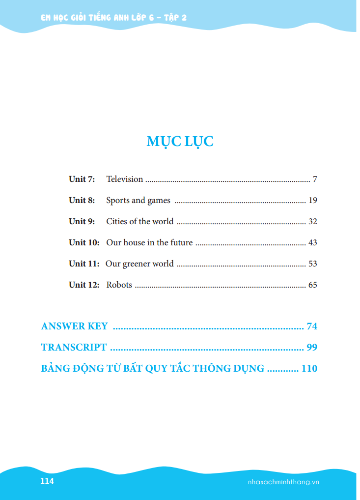bộ the langmaster - em học giỏi tiếng anh lớp 6 - tập 2 (có đáp án) - Ảnh 3