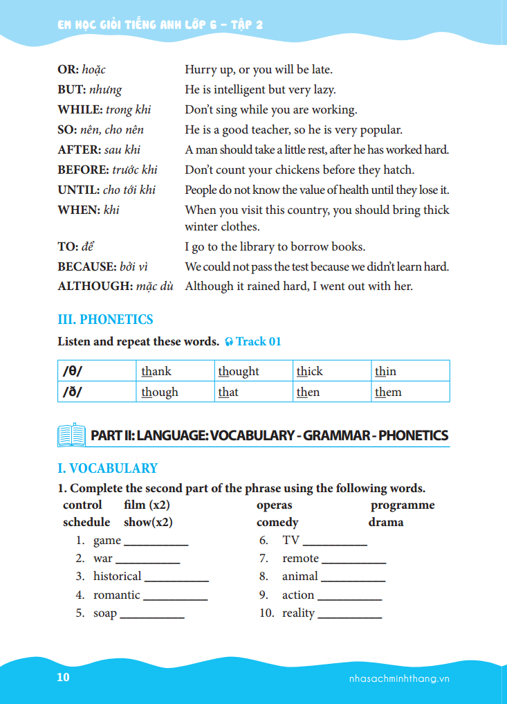 bộ the langmaster - em học giỏi tiếng anh lớp 6 - tập 2 (có đáp án) - Ảnh 8