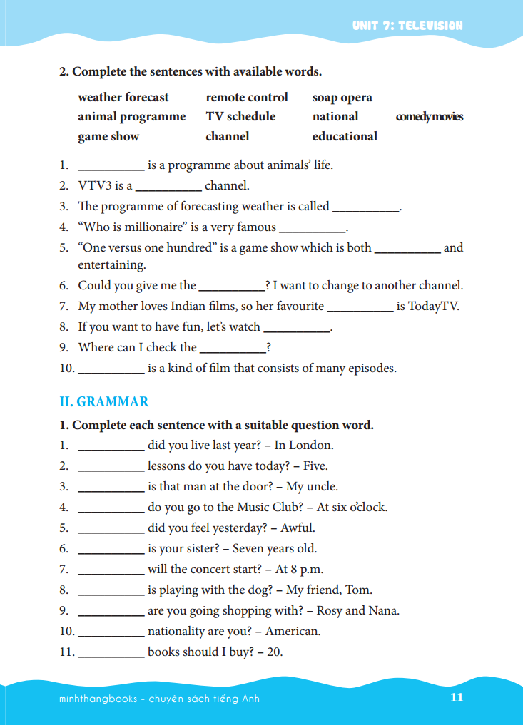 bộ the langmaster - em học giỏi tiếng anh lớp 6 - tập 2 (có đáp án) - Ảnh 9