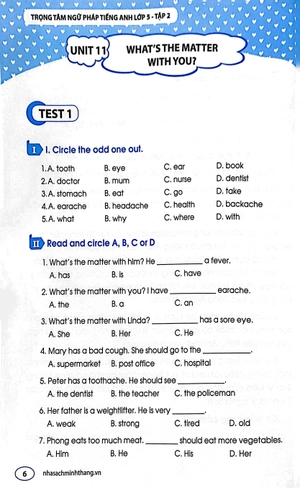 bộ the langmaster - trọng tâm ngữ pháp tiếng anh lớp 5 - tập 2 (tái bản) - Ảnh 5