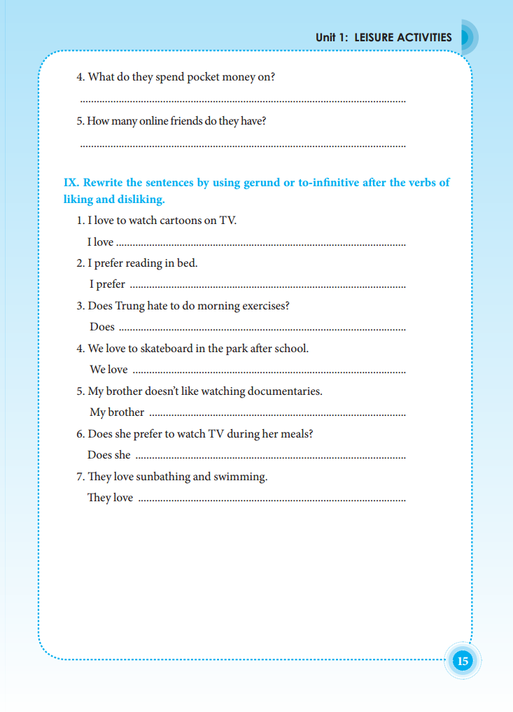 bộ the langmaster - trọng tâm ngữ pháp tiếng anh lớp 8 tập 1 (tái bản 2020) - Ảnh 12