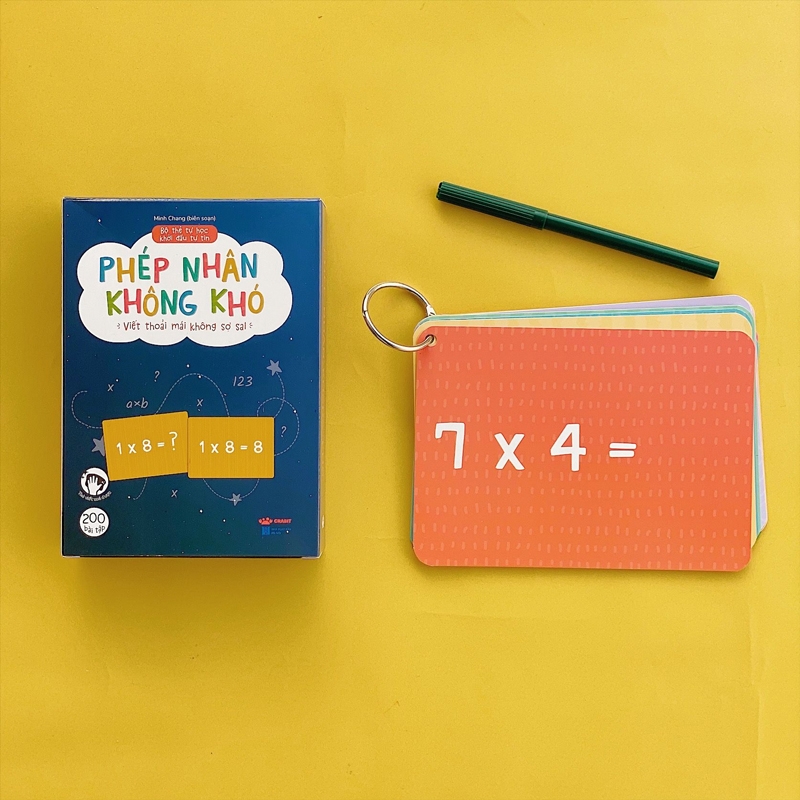 bộ thẻ tự học - khởi đầu tự tin: phép nhân không khó - Ảnh 3