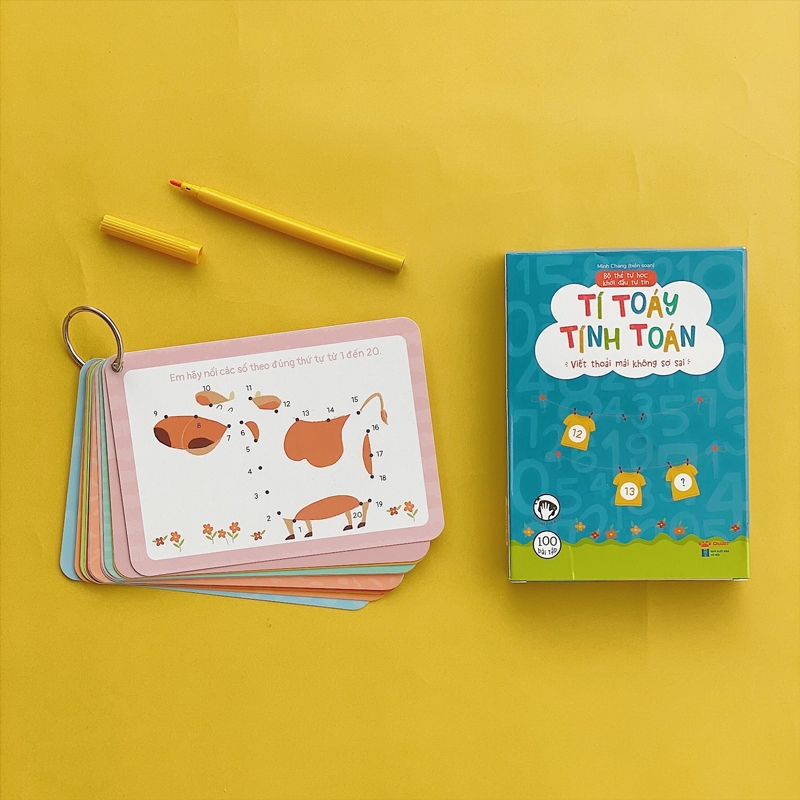 bộ thẻ tự học - khởi đầu tự tin: tí toáy tính toán - Ảnh 2