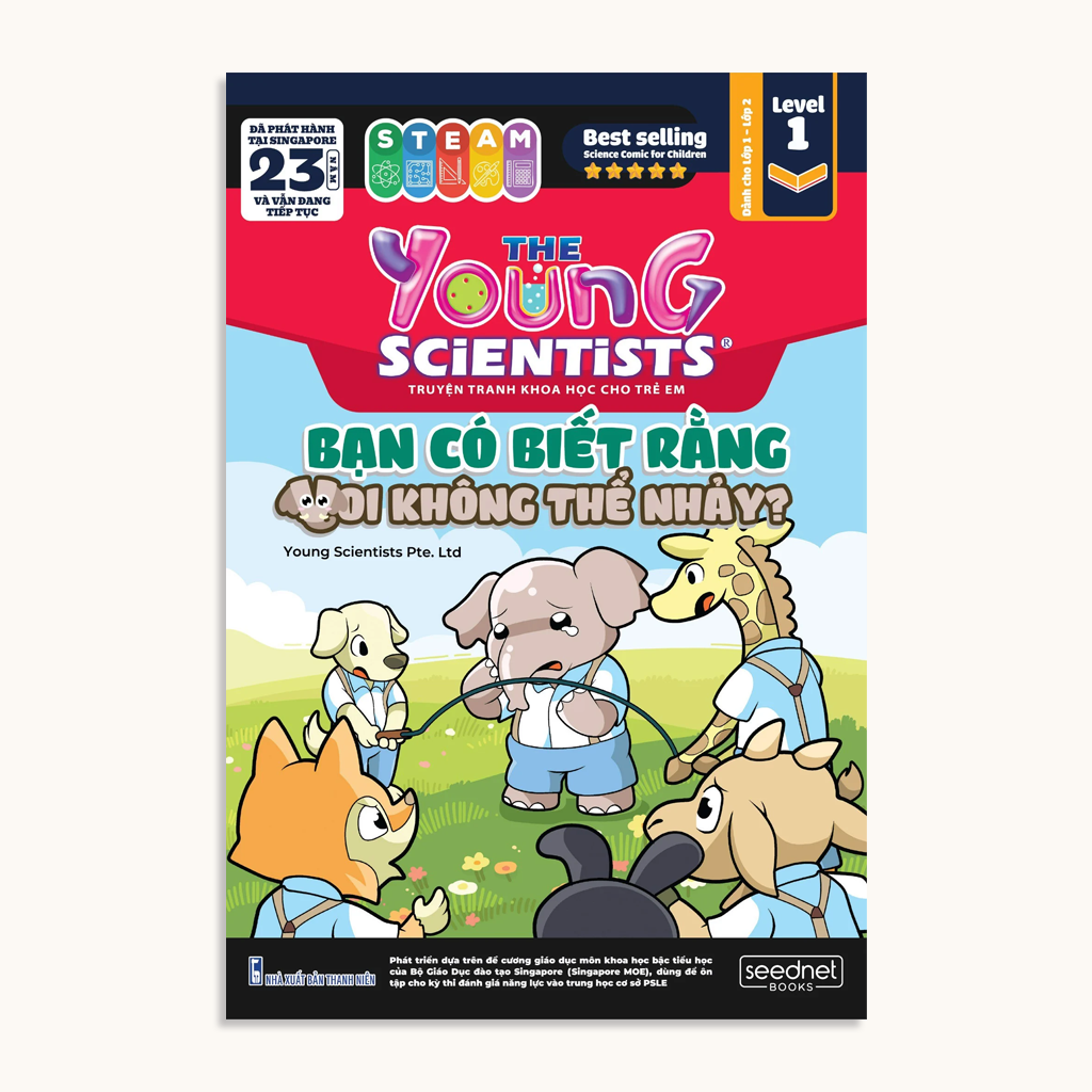 bộ the young scientist - truyện tranh khoa học cho trẻ em - level 1 - tập 1: bạn có biết rằng voi không thể nhảy - Ảnh 2