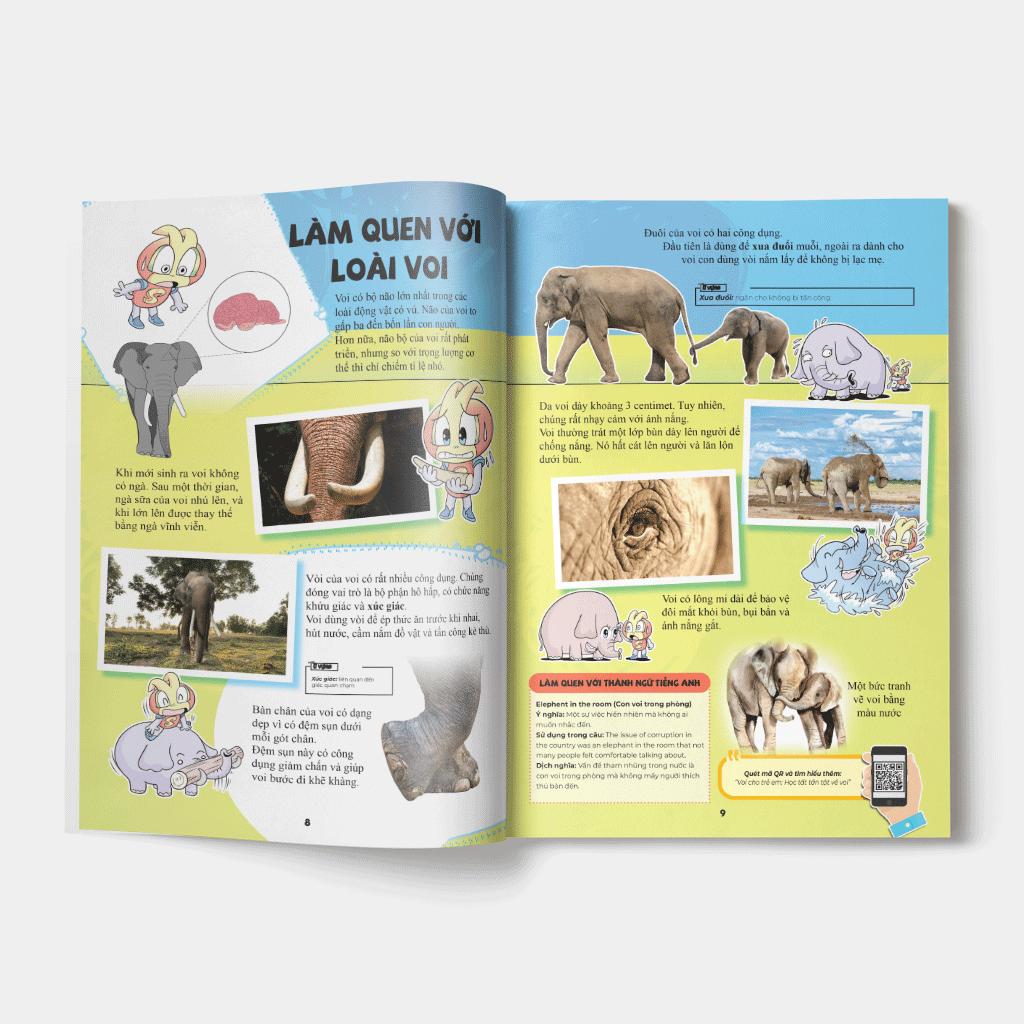bộ the young scientist - truyện tranh khoa học cho trẻ em - level 1 - tập 1: bạn có biết rằng voi không thể nhảy - Ảnh 6