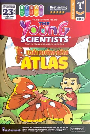 bộ the young scientist - truyện tranh khoa học cho trẻ em - level 1 - tập 3: loài bướm đêm atlas - Ảnh 2