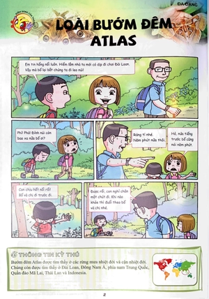 bộ the young scientist - truyện tranh khoa học cho trẻ em - level 1 - tập 3: loài bướm đêm atlas - Ảnh 5