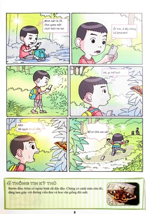 bộ the young scientist - truyện tranh khoa học cho trẻ em - level 1 - tập 3: loài bướm đêm atlas - Ảnh 6