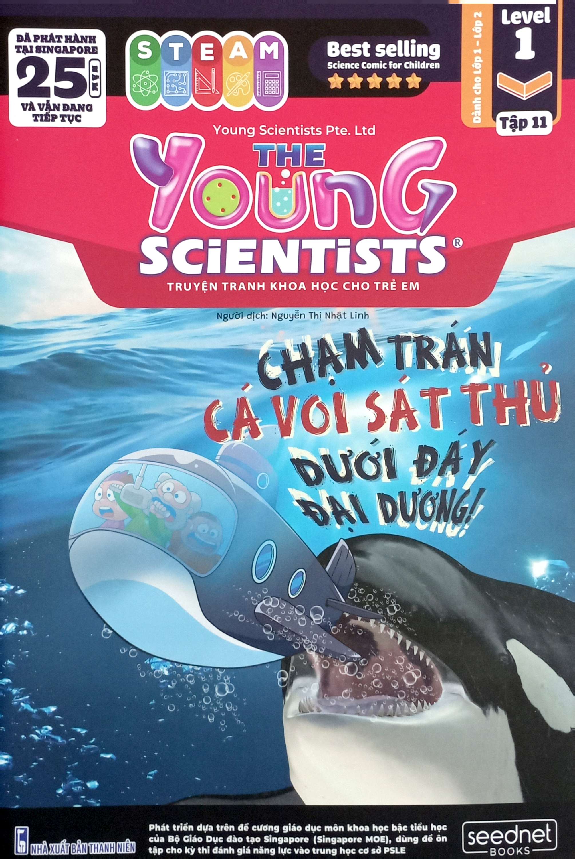 Bộ The Young Scientists - Truyện Tranh Khoa Học Cho Trẻ Em - Level 1 - Tập 11 - Chạm Trán Cá Voi Sát Thủ Dưới Đáy Đại Dương! - Ảnh 3