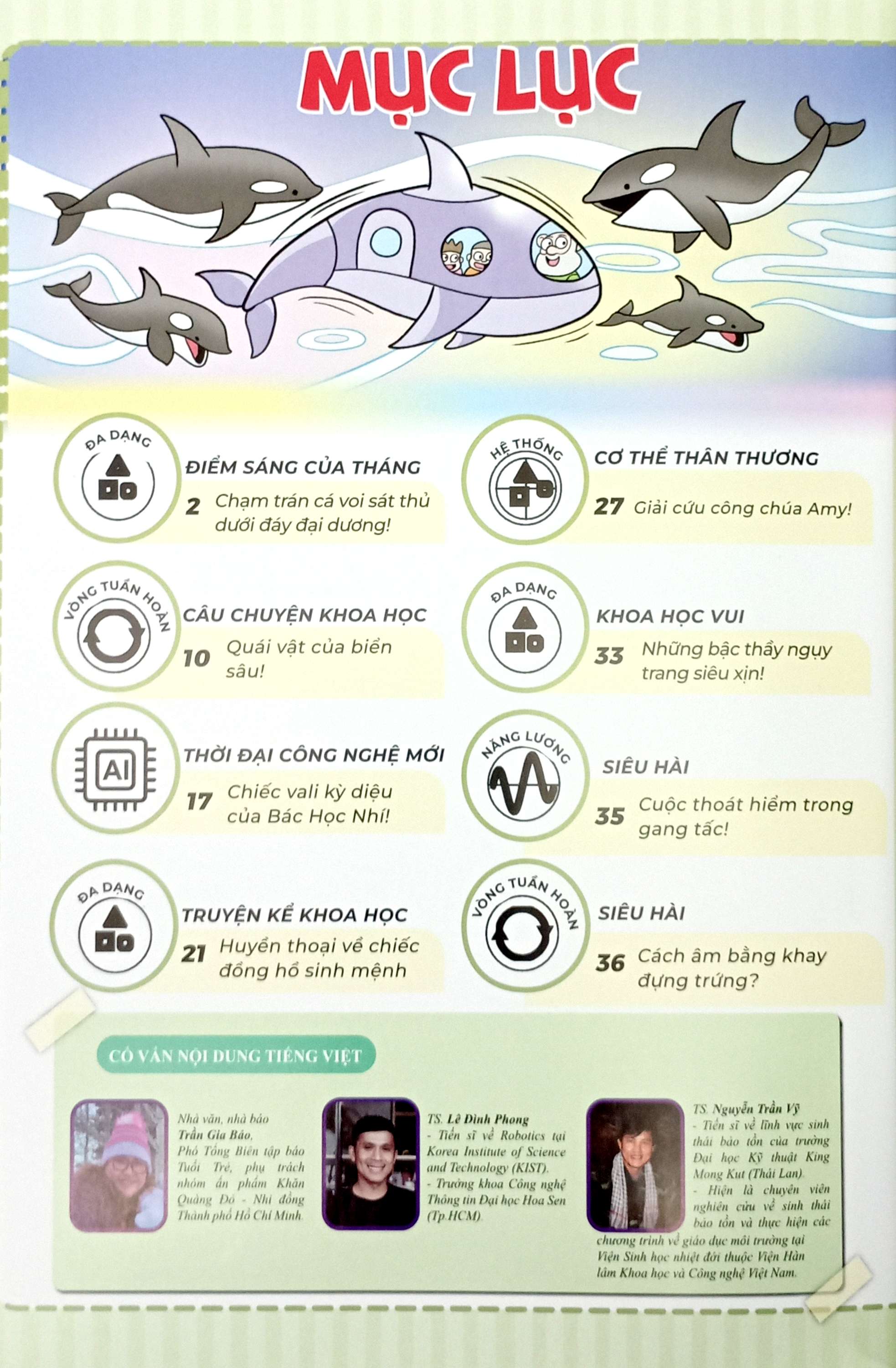 Bộ The Young Scientists - Truyện Tranh Khoa Học Cho Trẻ Em - Level 1 - Tập 11 - Chạm Trán Cá Voi Sát Thủ Dưới Đáy Đại Dương! - Ảnh 4