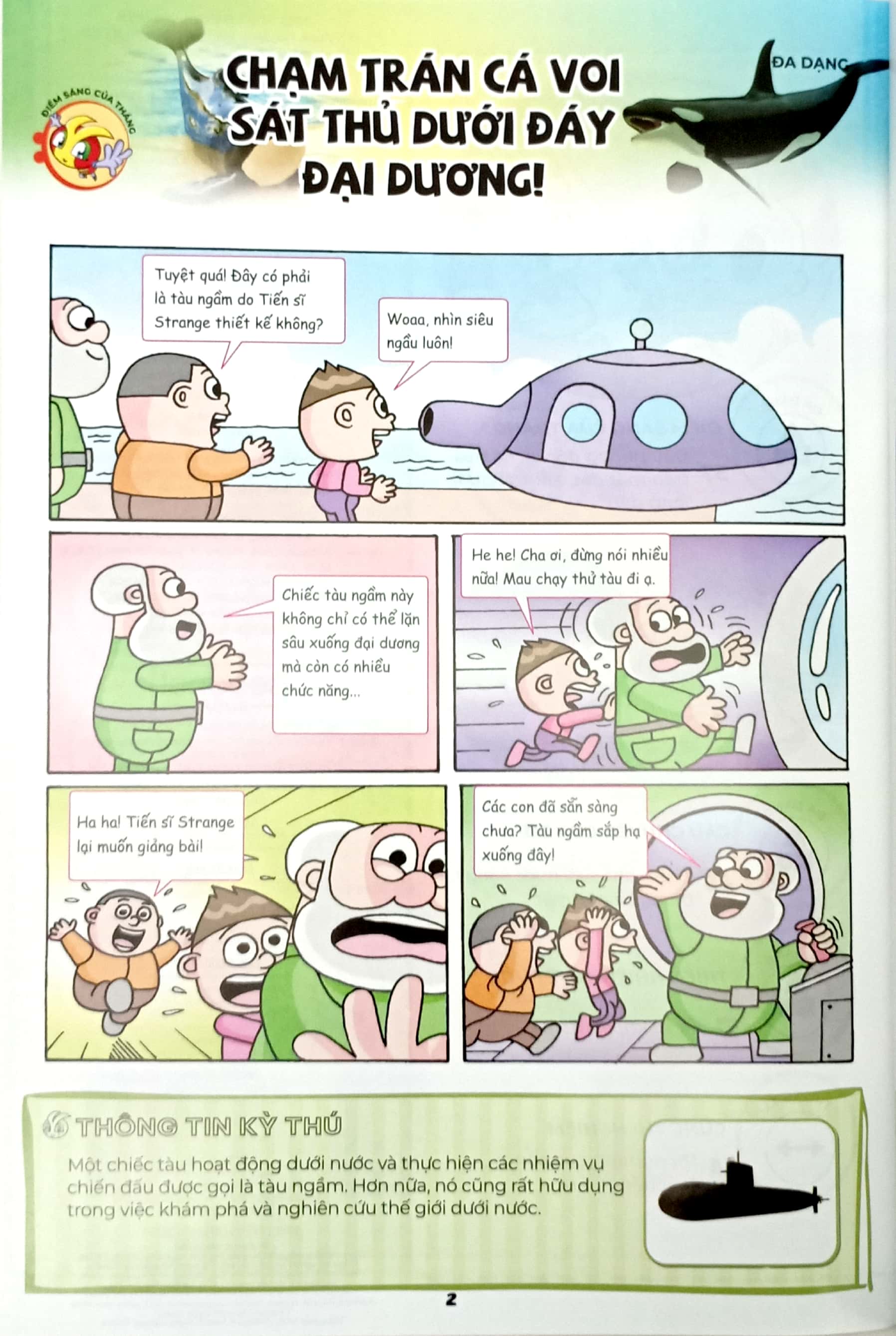 Bộ The Young Scientists - Truyện Tranh Khoa Học Cho Trẻ Em - Level 1 - Tập 11 - Chạm Trán Cá Voi Sát Thủ Dưới Đáy Đại Dương! - Ảnh 5